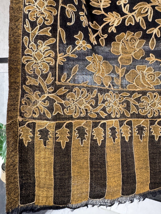 Kani Weave Pashmina Stole – Toosh Silk Blend, 28x80 inches