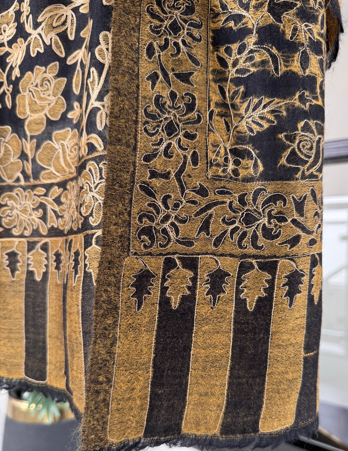 Kani Weave Pashmina Stole – Toosh Silk Blend, 28x80 inches