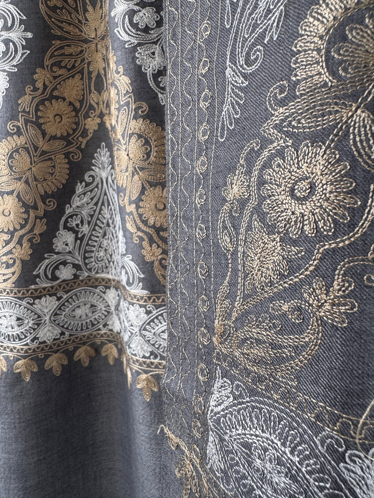 Light weight Grey Pashmina Stole 28 x 80 inches approx