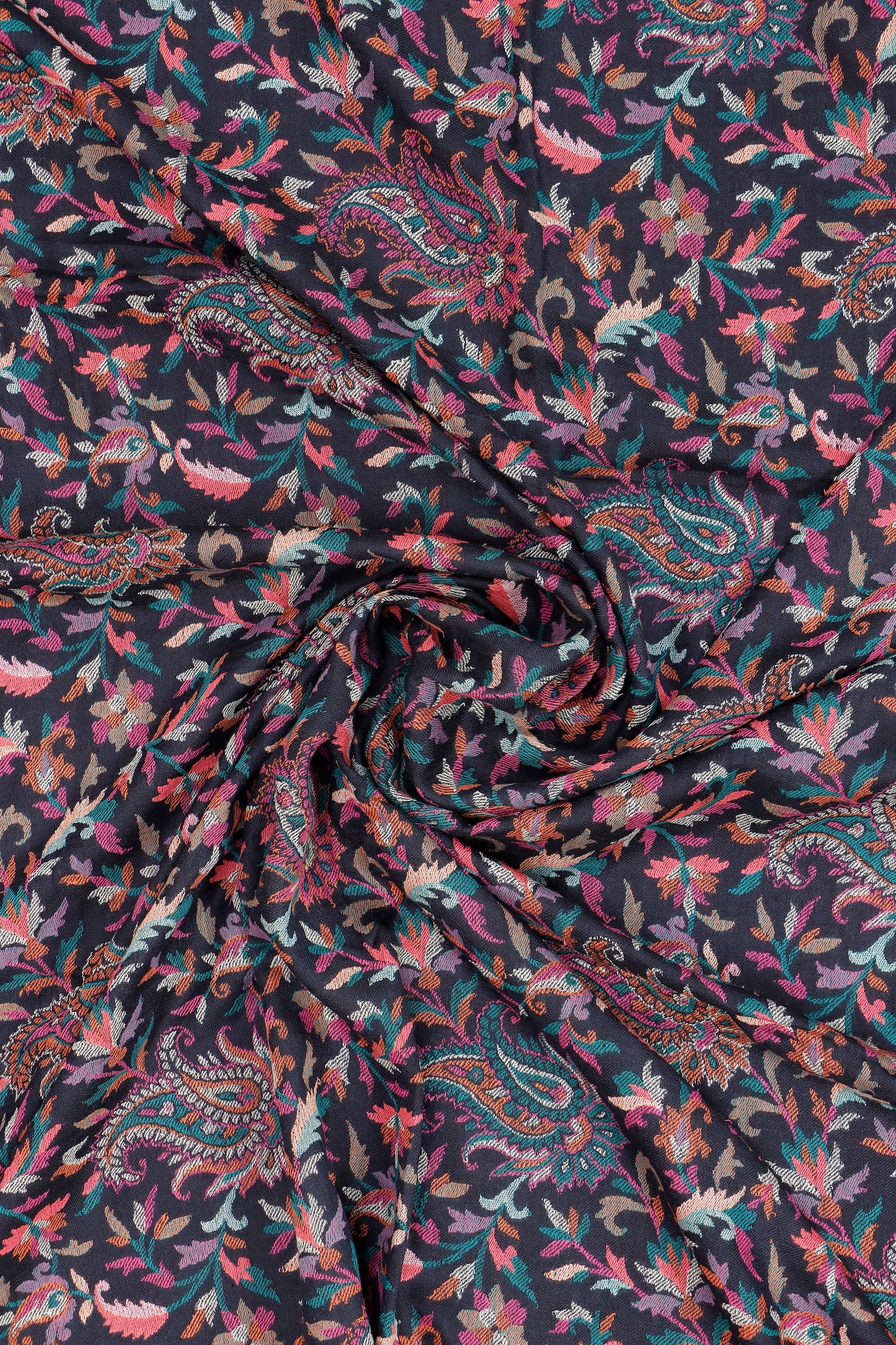 Kani Shawl Kashmiri wool collector's shawl, close-up texture