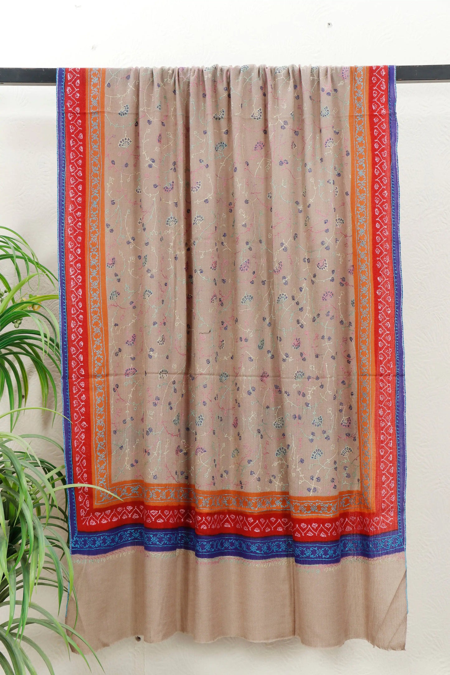 Kashmiri Shawl Sui Work – 45 x 90 inches approx
