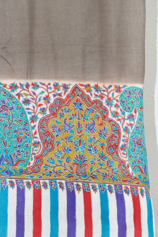 Kashmiri Shawl Sui Kalamkar Palla– 45 x 90 inches approx