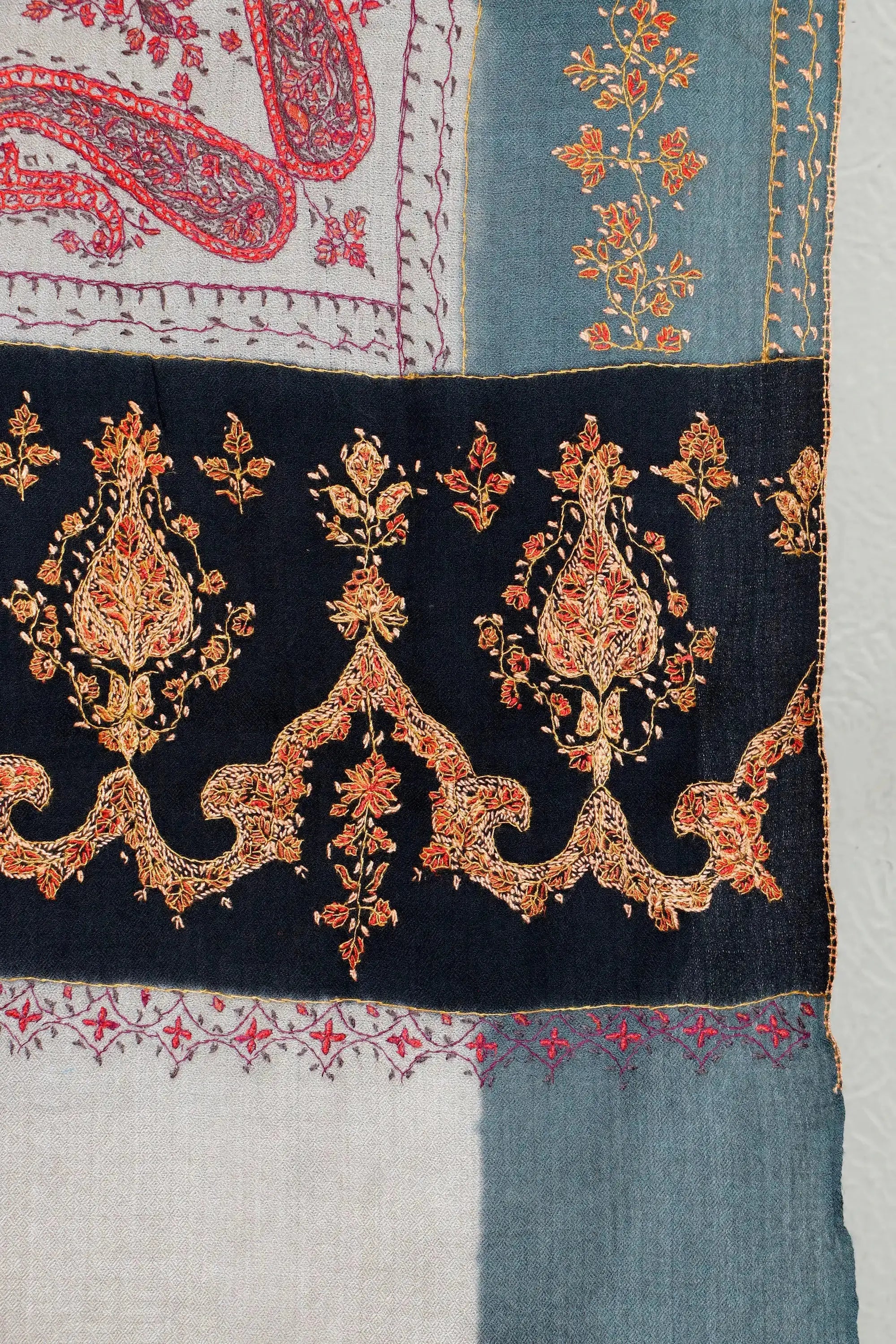 Kashmiri Shawl Sui Work – 45 x 90 inches approx