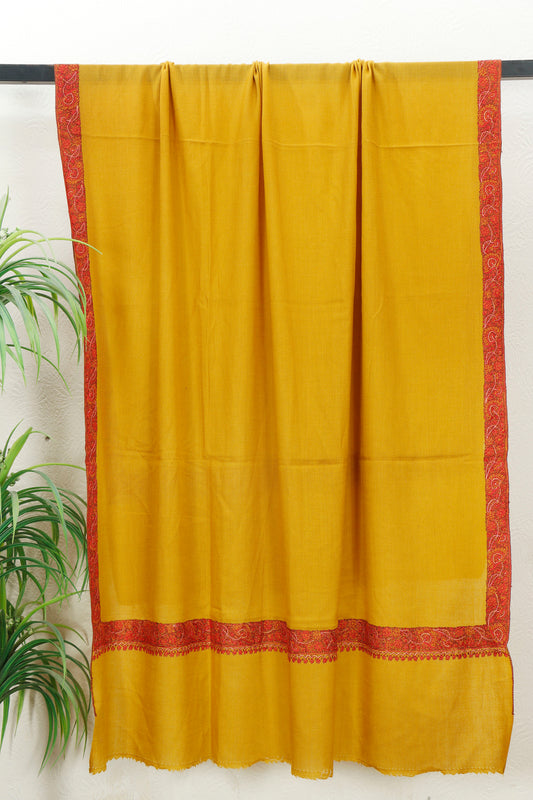 Toosh Border Shawl – Classic Winter Layer, 45 x 90 inches