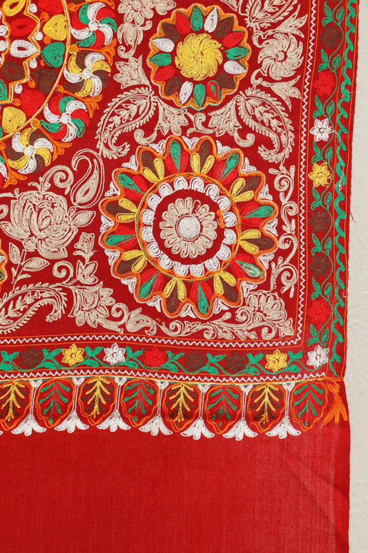 Silk Embroidered Toosh Stole – Everyday Silk Stole