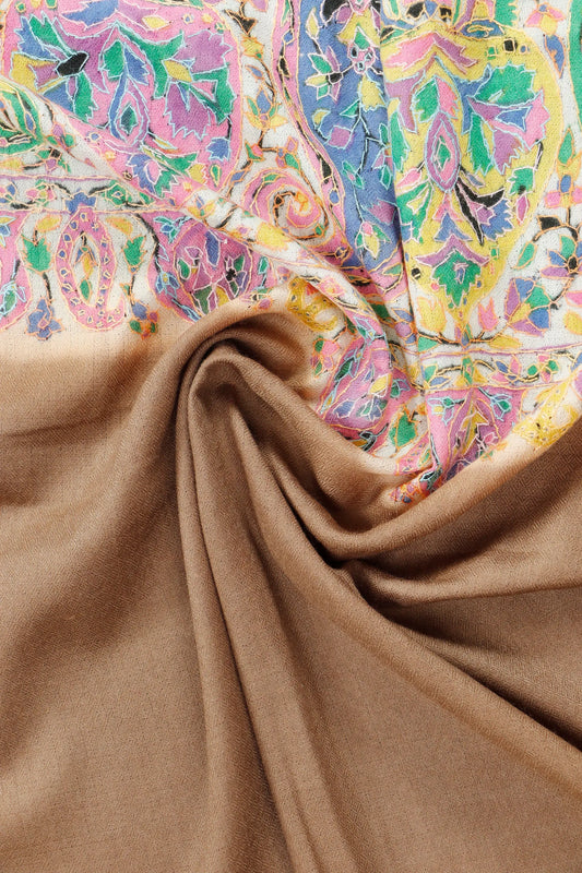 Kalamkar Sui Palla Stole embroidered border gift stole, border detail