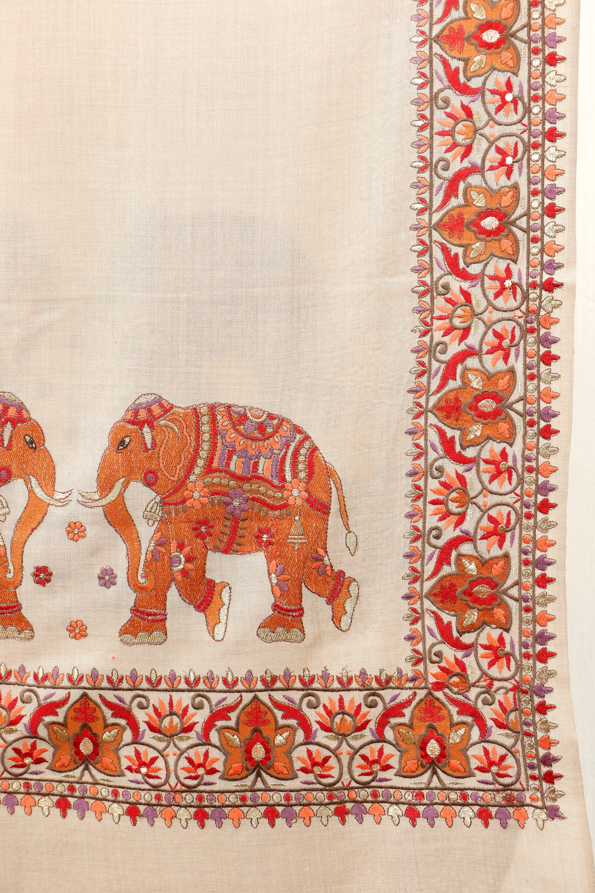Machine Embroidery 4 Border Shawl – Everyday Embroidered Shawl