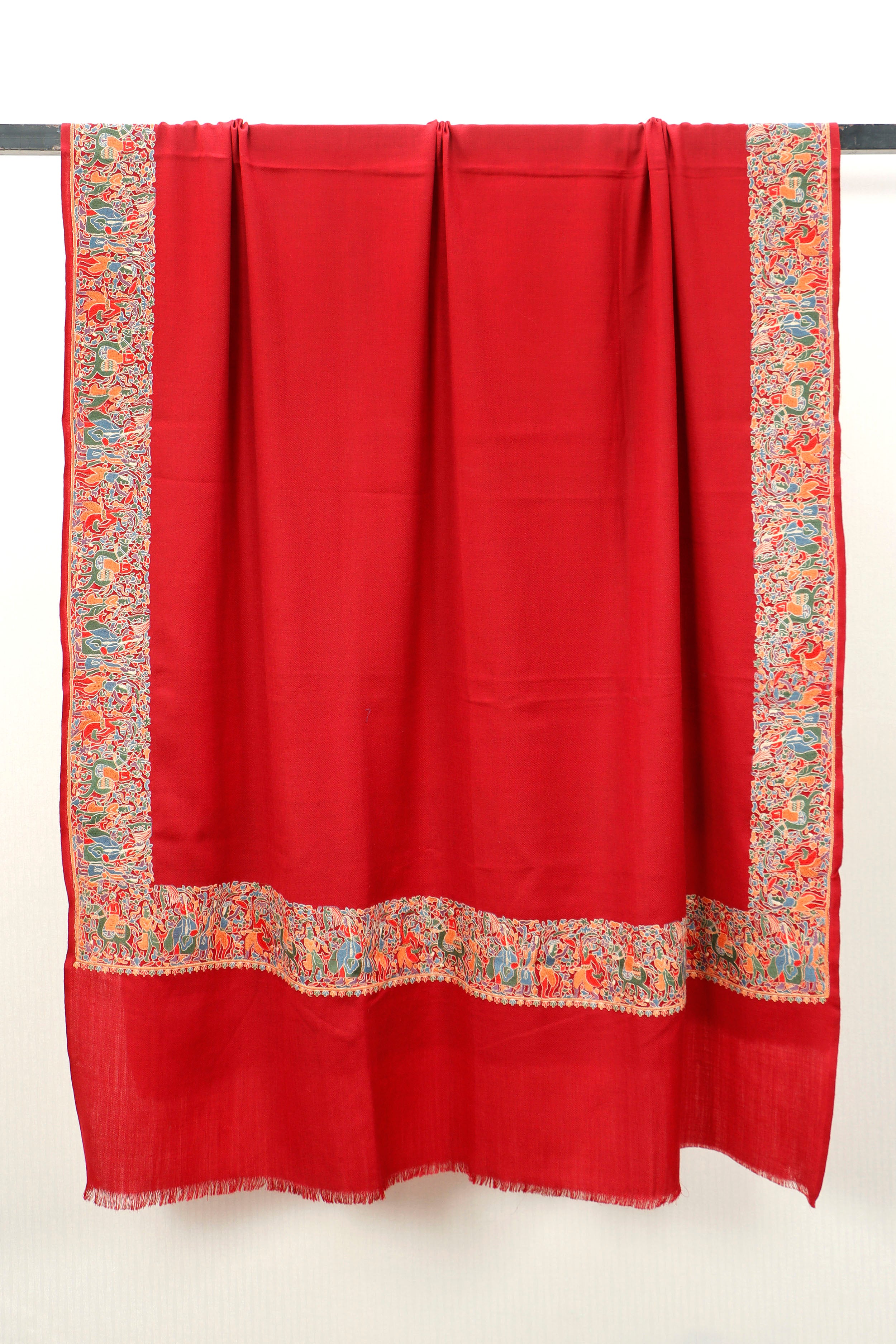 Machine Embroidery 4 Border Shawl – Versatile Daily Wear Shawl