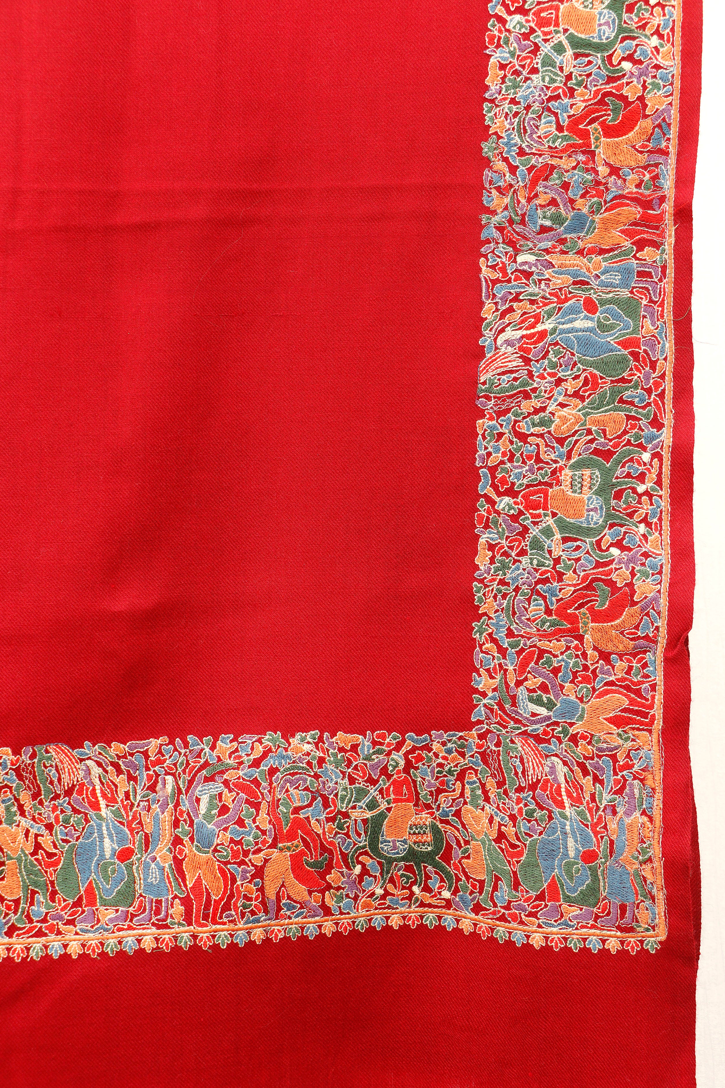 Machine Embroidery 4 Border Shawl – Versatile Daily Wear Shawl