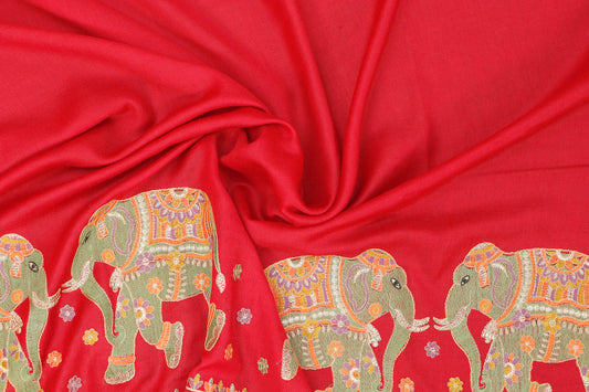 Machine Embroidery 4 Border Shawl – Well-Priced Embroidered Shawl