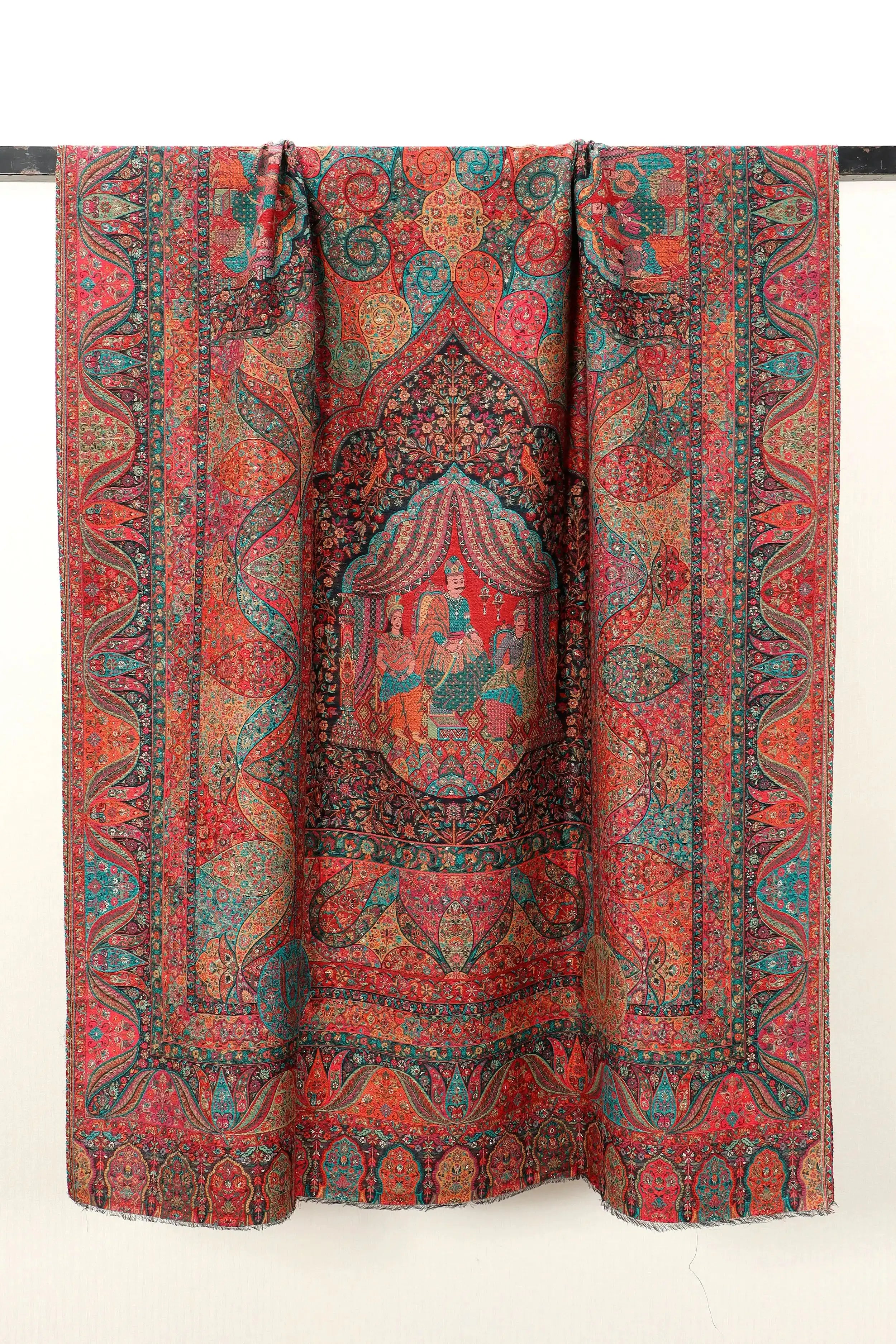 Premium Kani Mughal Scene Shawl