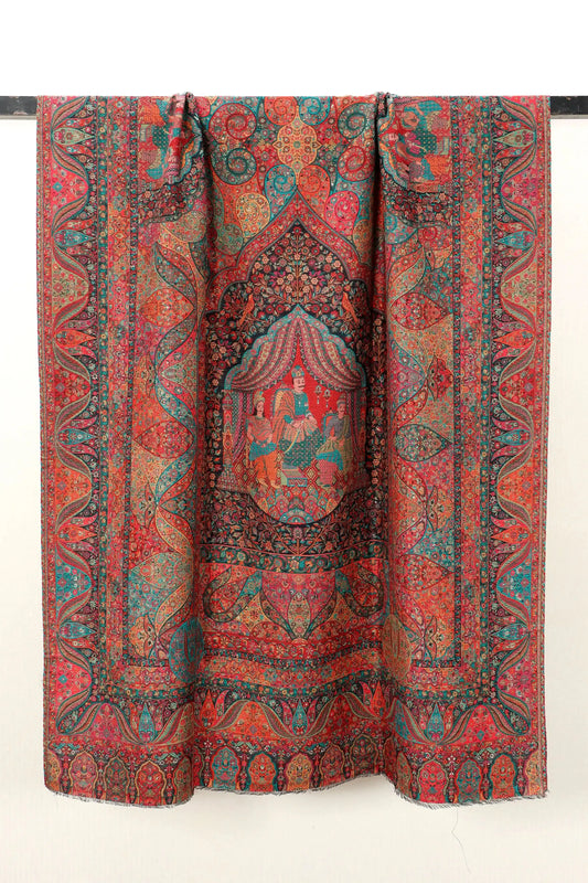 Premium Kani Mughal Scene Shawl