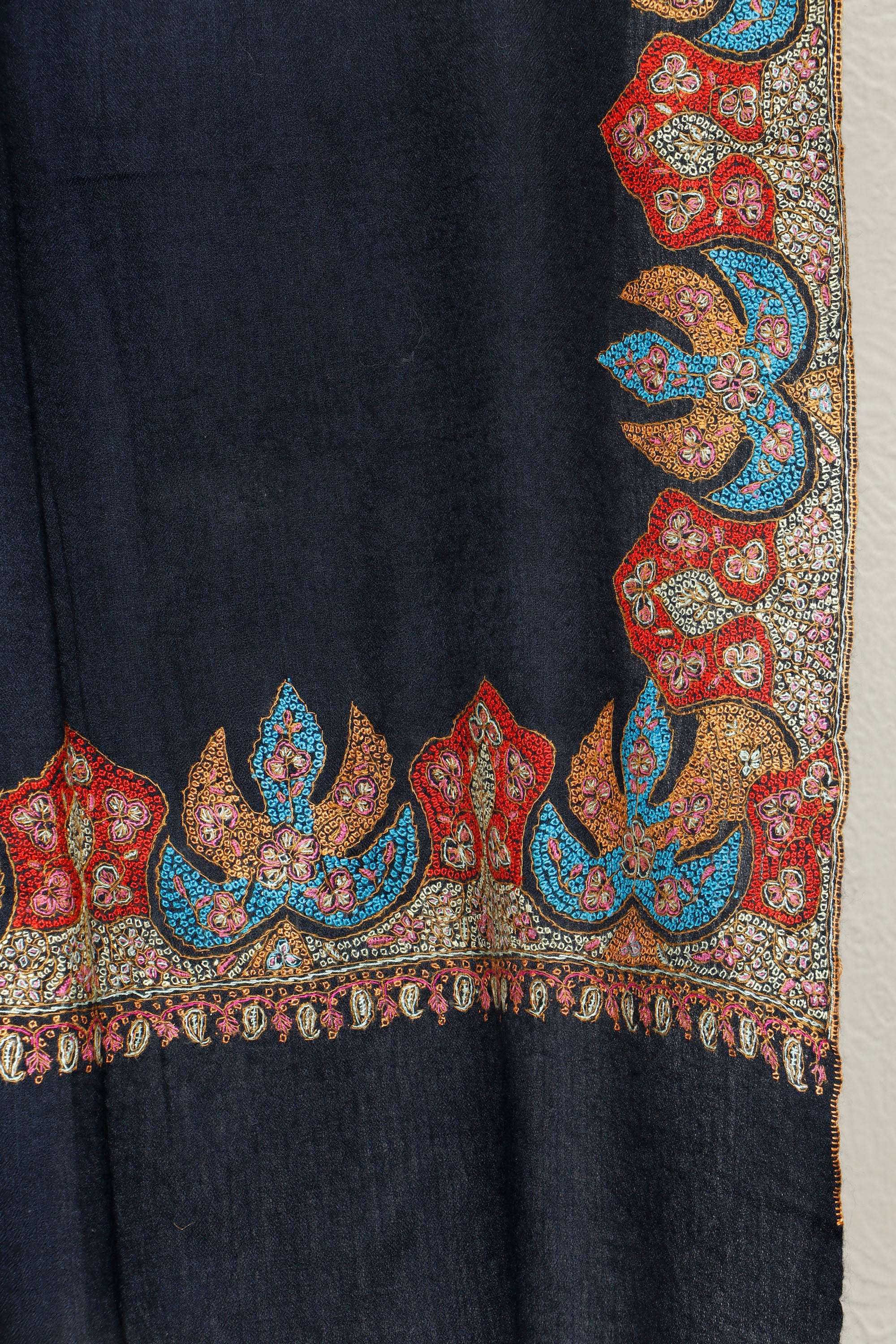 Toosh Border Shawl – Gift-Ready, 45 x 90 inches