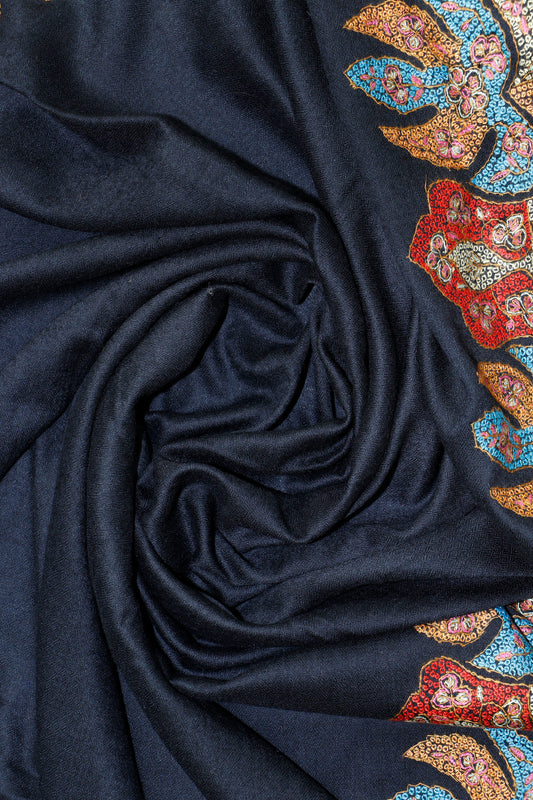 Toosh Border Shawl – Gift-Ready, 45 x 90 inches