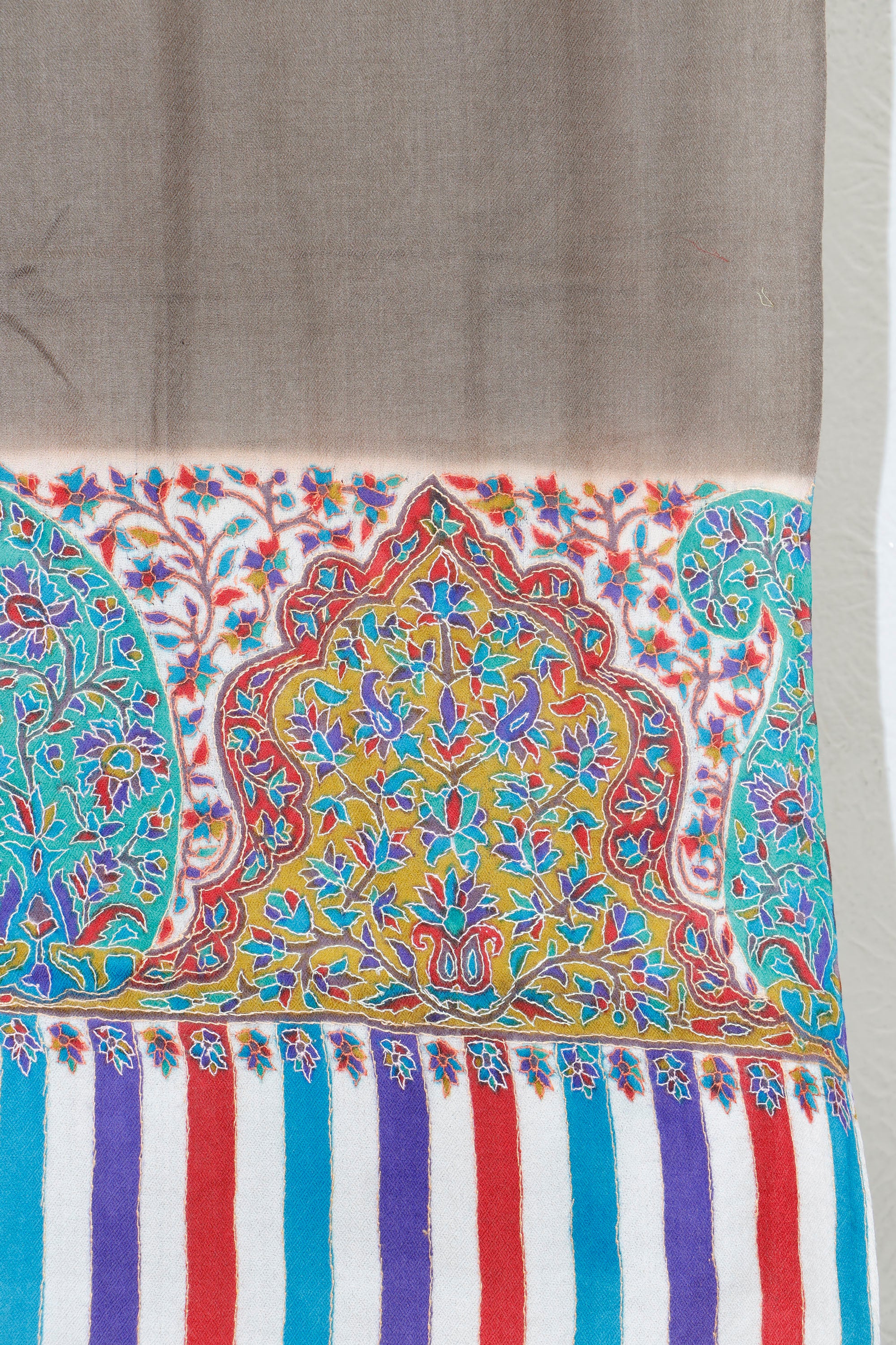 Toosh Border Shawl – Formal Winter Wrap, 45 x 90 inches