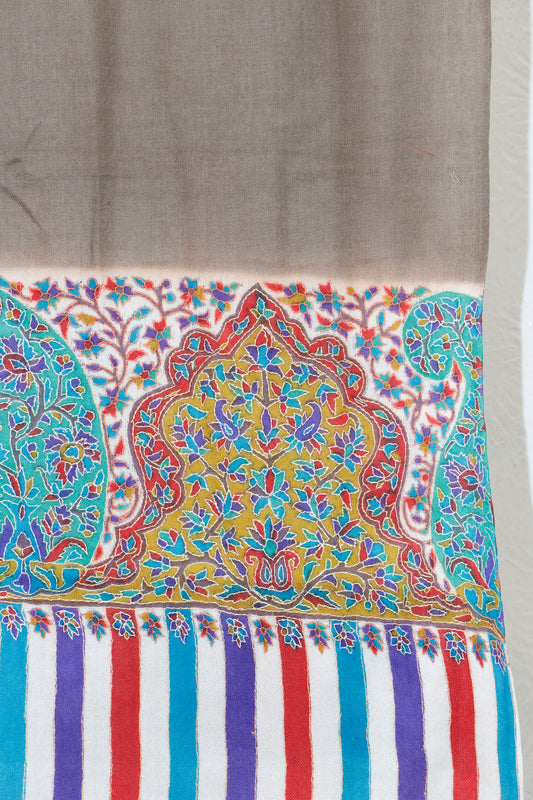 Toosh Border Shawl – Formal Winter Wrap, 45 x 90 inches