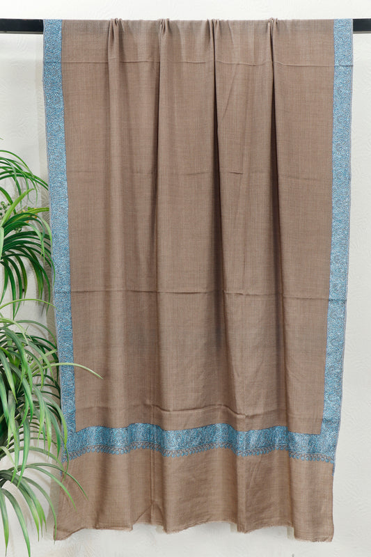 Toosh Border Shawl – Balanced Classic Design, 45 x 90 inches