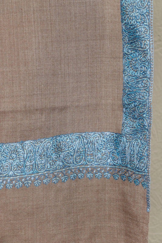 Toosh Border Shawl – Balanced Classic Design, 45 x 90 inches