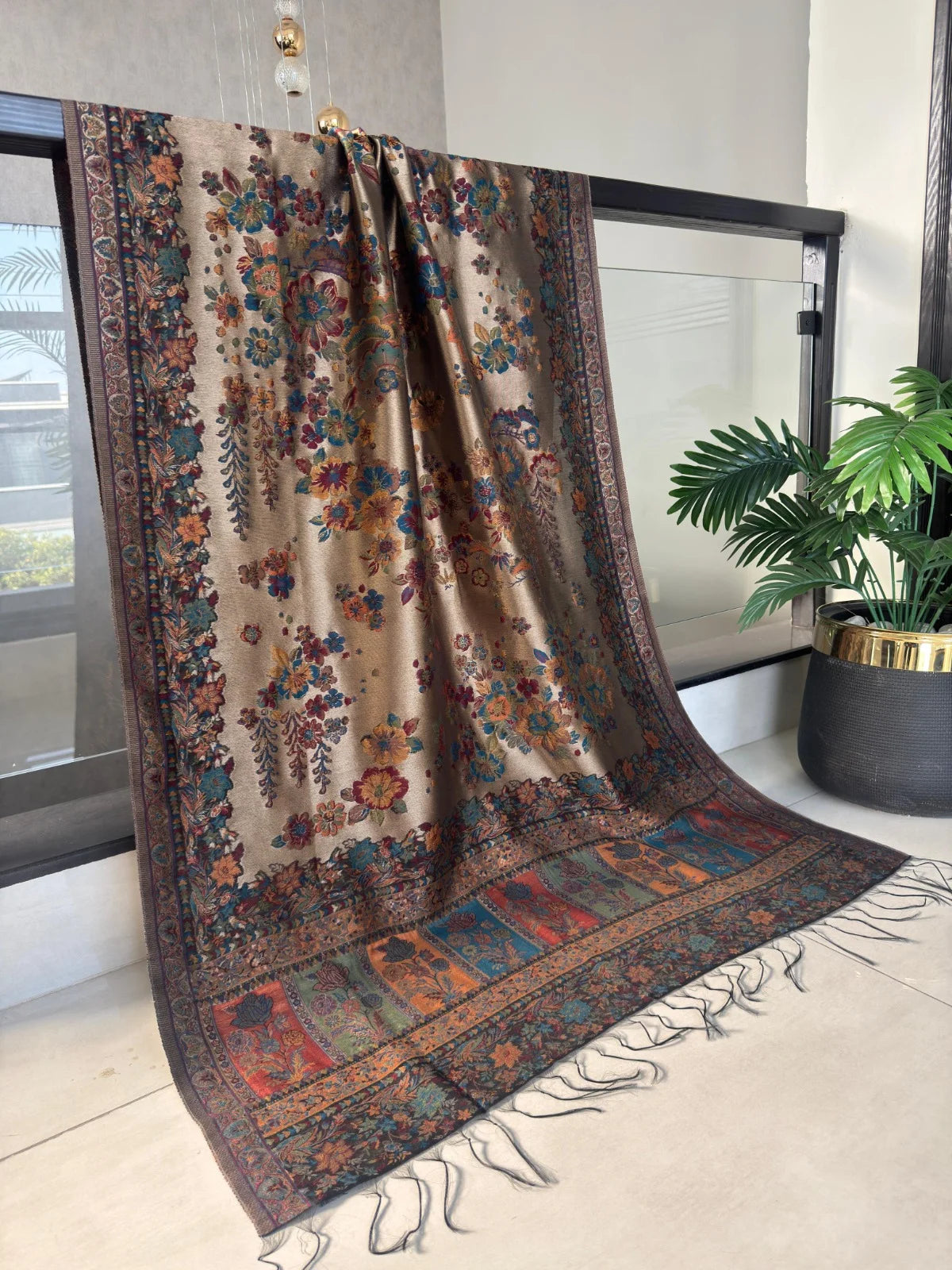 Kani Zari Shawl Dupatta – Celebration Dupatta with Zari Work