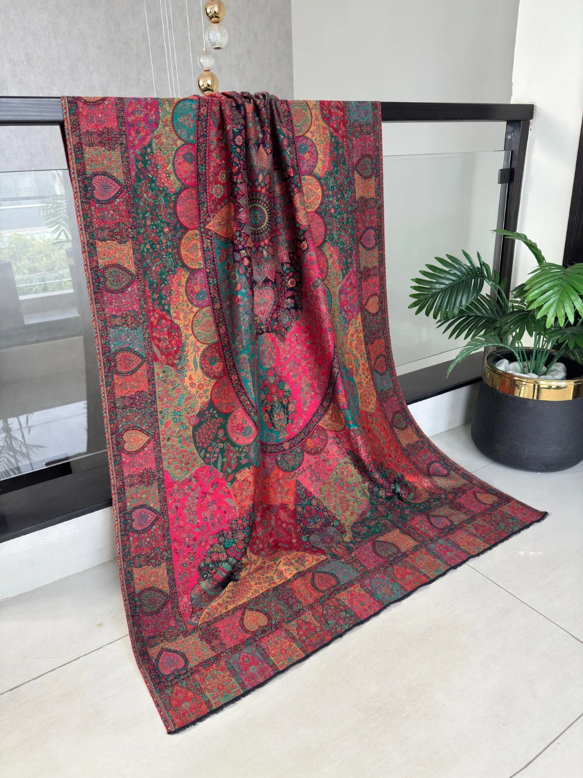 Kani Zari Shawl Dupatta – Festive Eid Dupatta with Zari Work